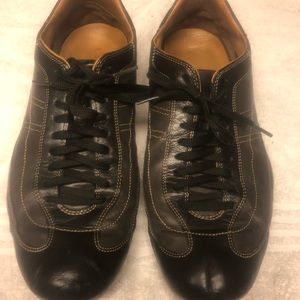 COLE HAAN NIKE-AIR CASUAL BROWN ivory stitching